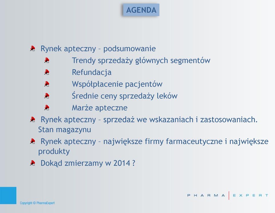 Rynek apteczny sprzedaż we wskazaniach i zastosowaniach.