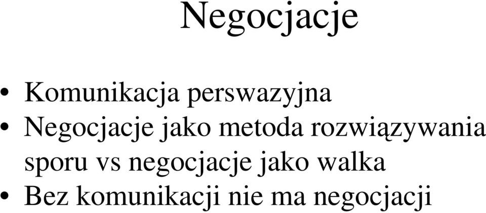 metoda rozwiązywania sporu vs