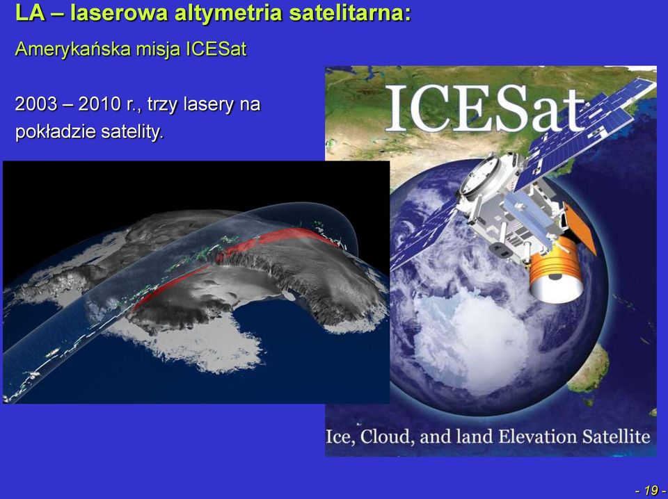 misja ICESat 2003 2010 r.