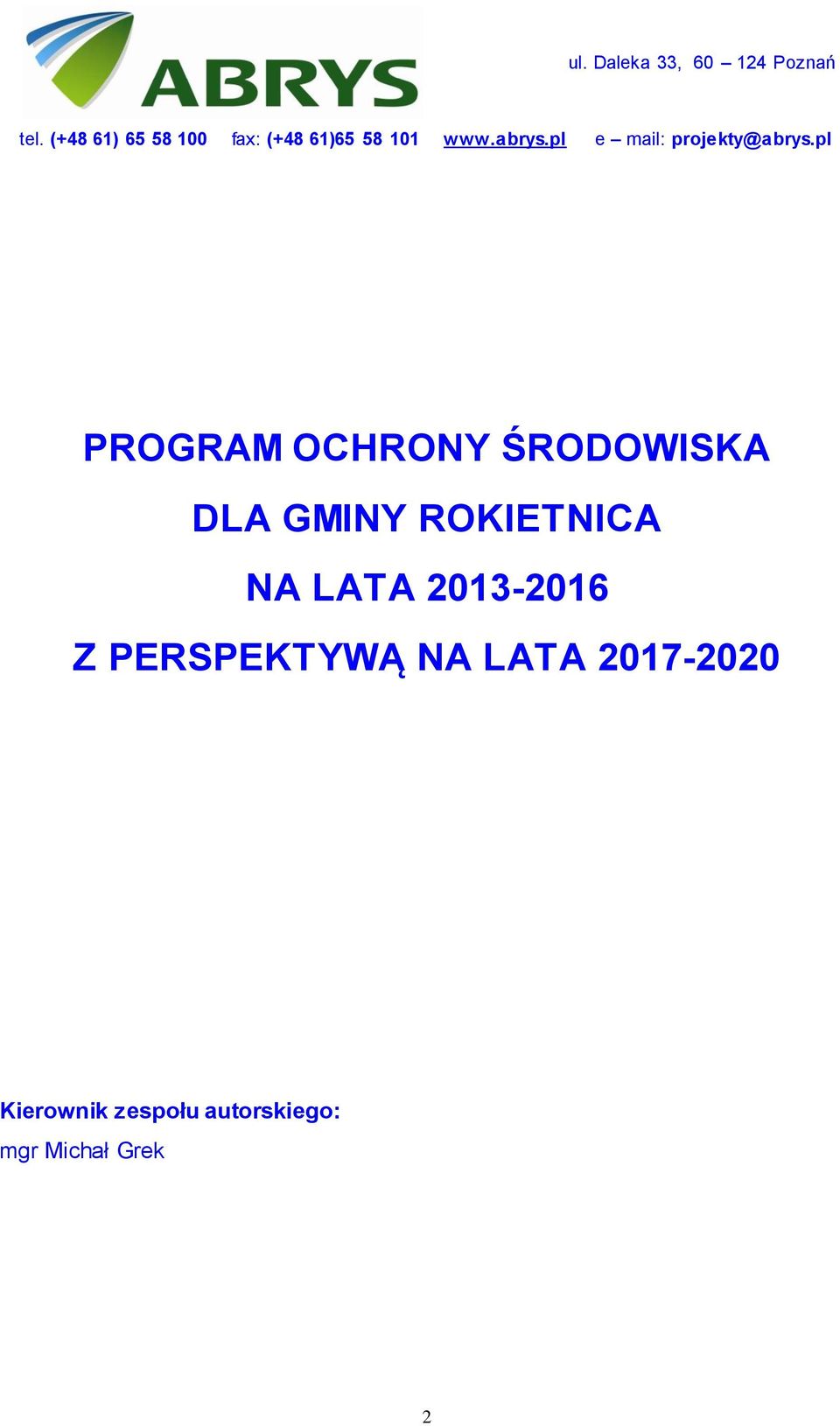 pl e mail: projekty@abrys.