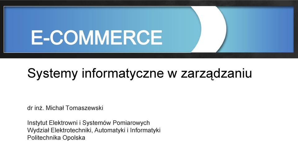 Systemów Pomiarowych Wydział