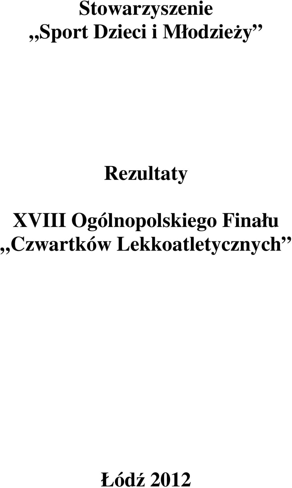 Ogólnopolskiego Finału
