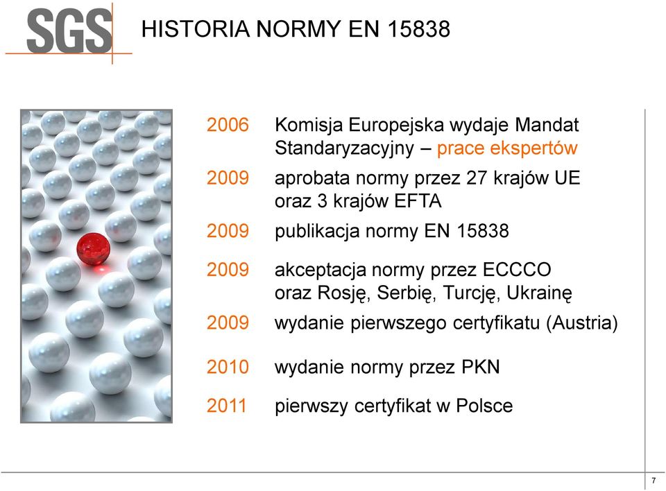 EN 15838 2009 akceptacja normy przez ECCCO oraz Rosję, Serbię, Turcję, Ukrainę 2009