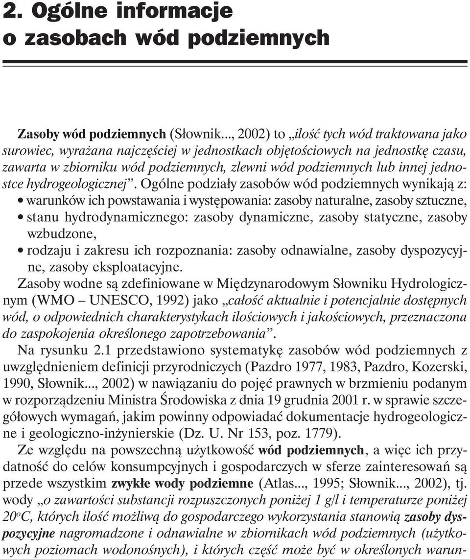 jednostce hydrogeologicznej.