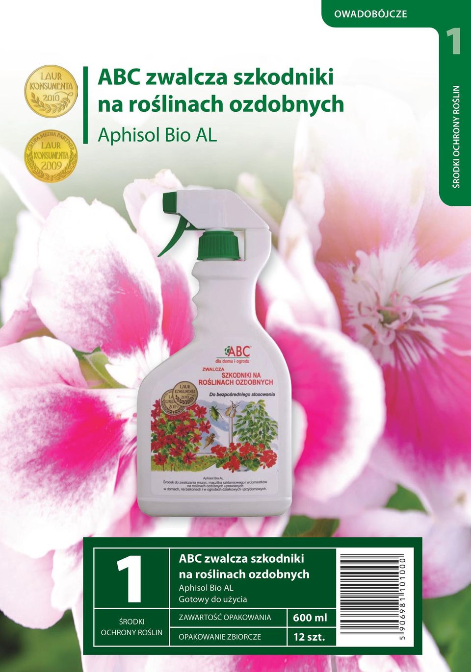 Gotowy do użycia ZAWARTOŚĆ OPAKOWANIA 600 ml 1 szt.