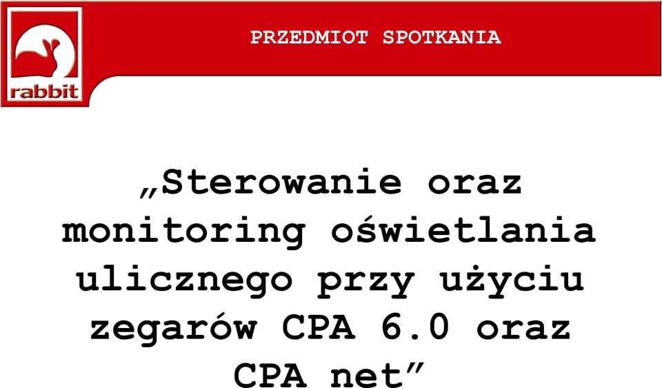 oświetlania ulicznego przy