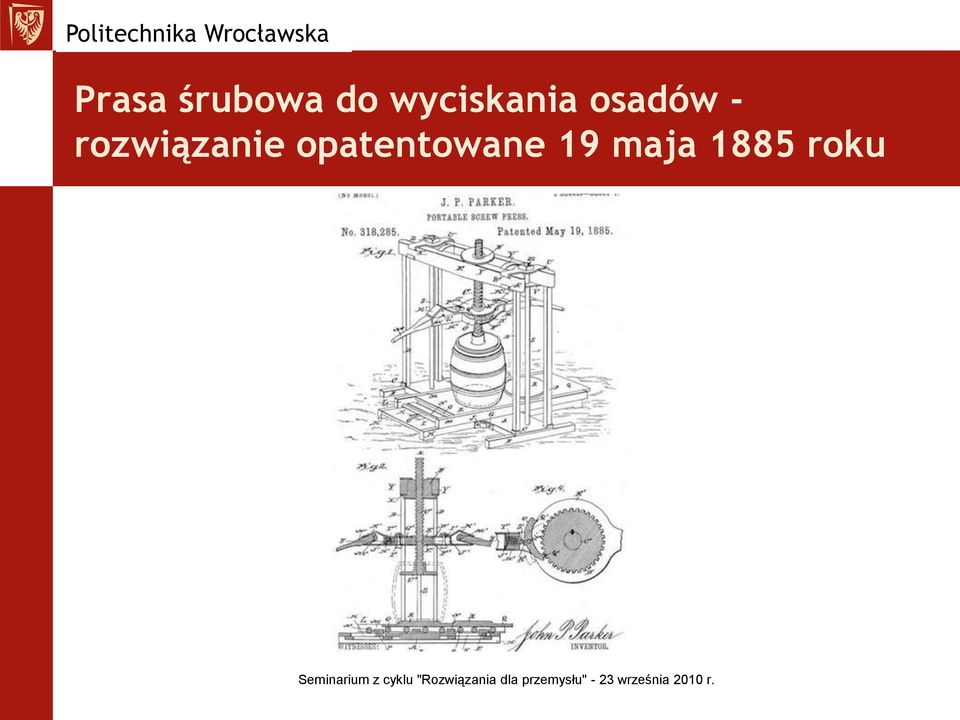 wyciskania osadów -