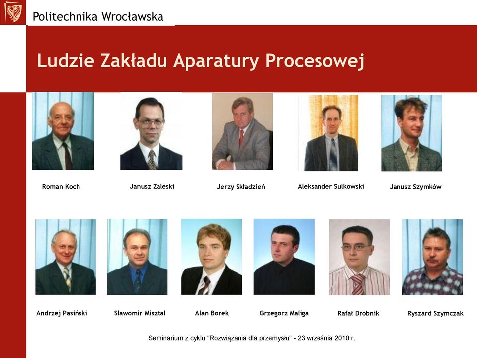 Aleksander Sulkowski Janusz Szymków Andrzej Pasiński