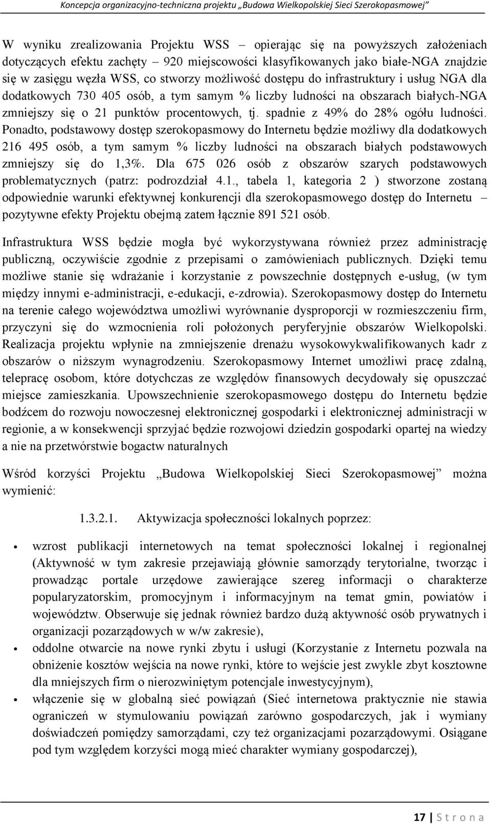 spadnie z 49% do 28% ogółu ludności.