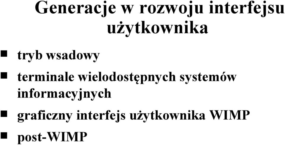wielodostępnych systemów