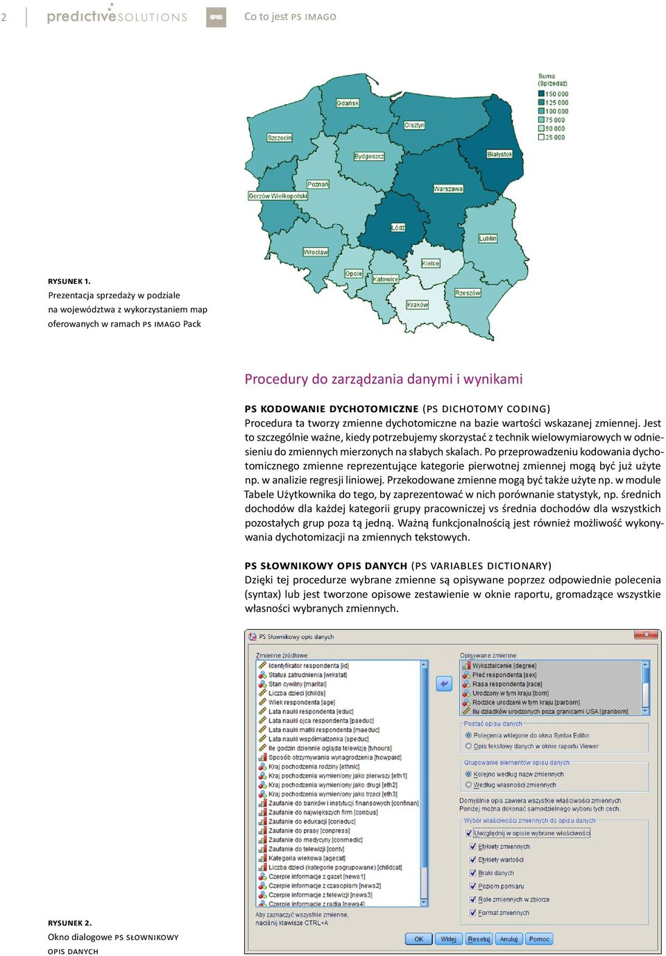 Procedura ta tworzy zmienne dychotomiczne na bazie wartości wskazanej zmiennej.