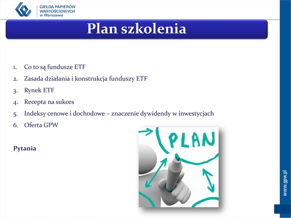 Rynek ETF 4. Recepta na sukces 5.