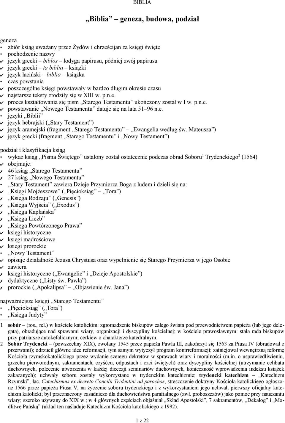 wczesne datowanie nowego testamentu