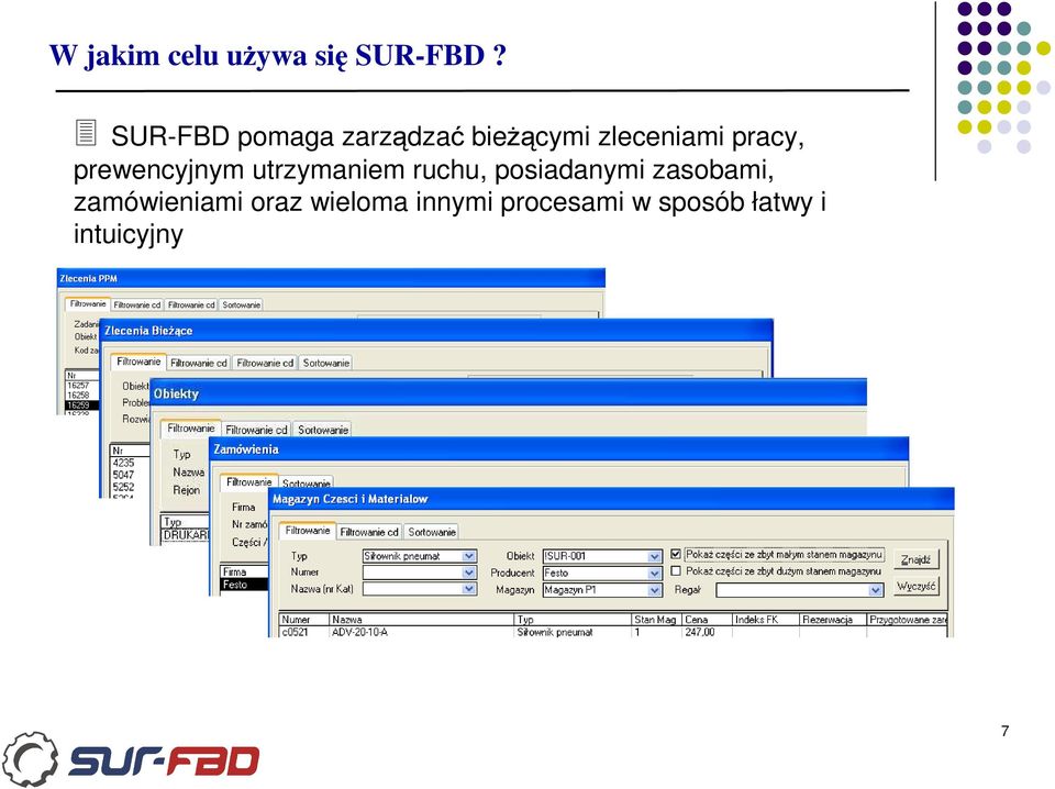 prewencyjnym utrzymaniem ruchu, posiadanymi