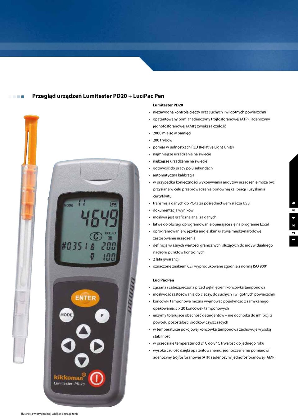 do pracy po 8 sekundach automatyczna kalibracja w przypadku konieczności wykonywania audytów urządzenie może być przysłane w celu przeprowadzenia ponownej kalibracji i uzyskania certyfikatu