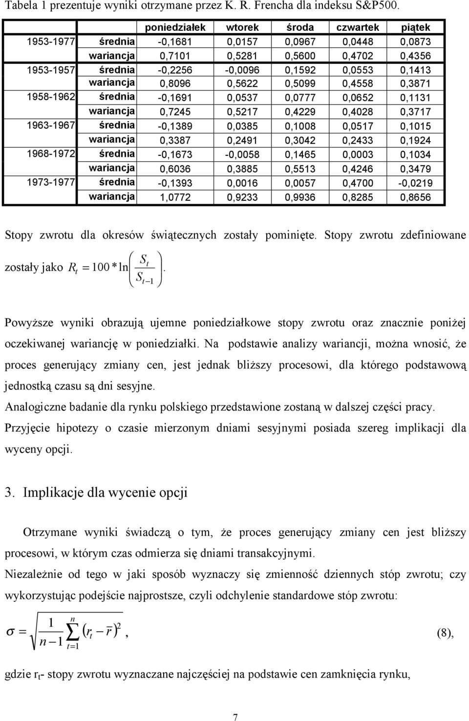 0,0553 0,43 wariancja 0,8096 0,56 0,5099 0,4558 0,387 średnia -0,69 0,0537 0,0777 0,065 0,3 wariancja 0,745 0,57 0,49 0,408 0,377 średnia -0,389 0,0385 0,008 0,057 0,05 wariancja 0,3387 0,49 0,304