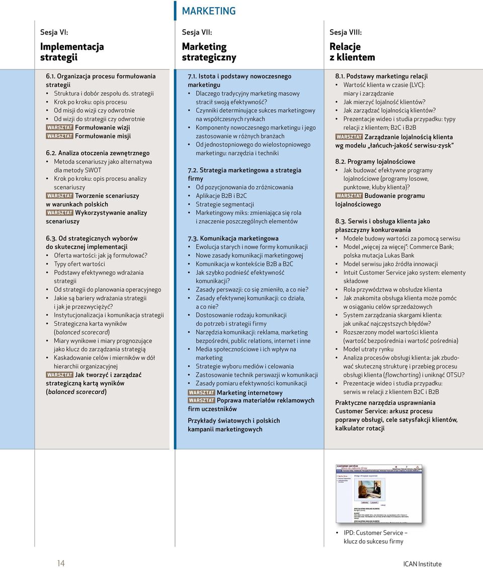 Analiza otoczenia zewnętrznego Metoda scenariuszy jako alternatywa dla metody SWOT Krok po kroku: opis procesu analizy scenariuszy WARSZTAT Tworzenie scenariuszy w warunkach polskich WARSZTAT