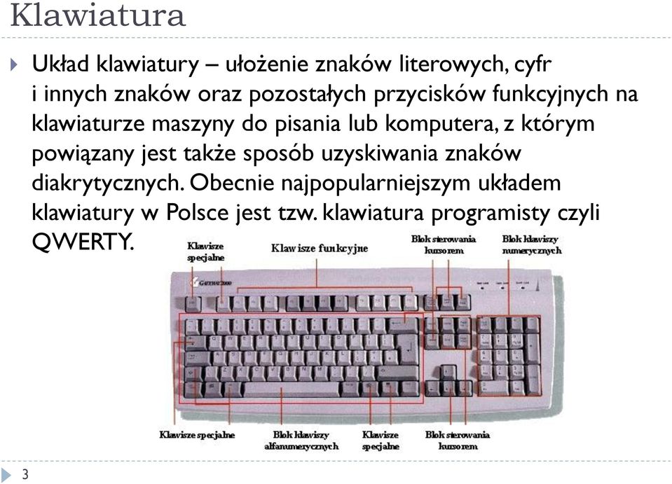 którym powiązany jest także sposób uzyskiwania znaków diakrytycznych.