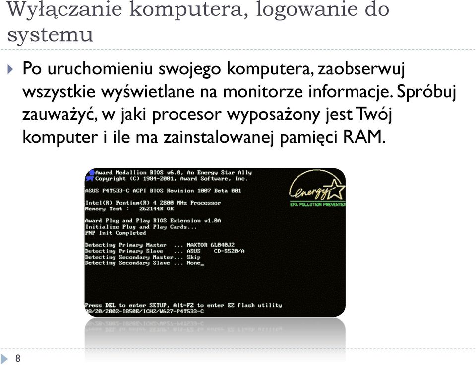 monitorze informacje.
