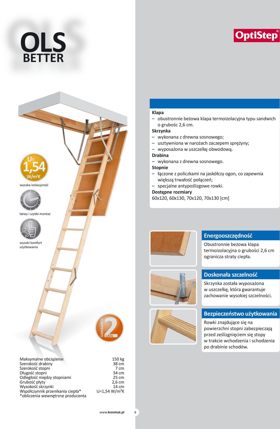 Dostępne rozmiary 60x10, 60x130, 70x10, 70x130 [cm] U= 1,54 W/mK wysoka izolacyjność Energooszczędność wysoki komfort Obustronnie beżowa klapa termoizolacyjna o grubości,6 cm ogranicza straty ciepła.