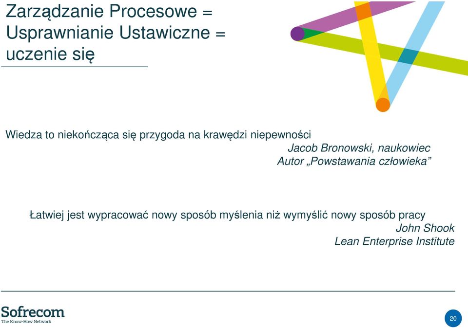 naukowiec Autor Powstawania człowieka Łatwiej jest wypracować nowy