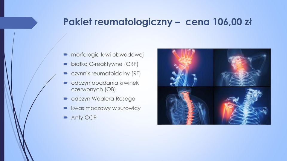 reumatoidalny (RF) odczyn opadania krwinek