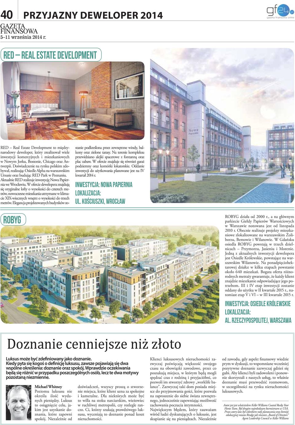 Aktuale RED realizuje inwestycję Nowa Papiera we Wrocławiu.