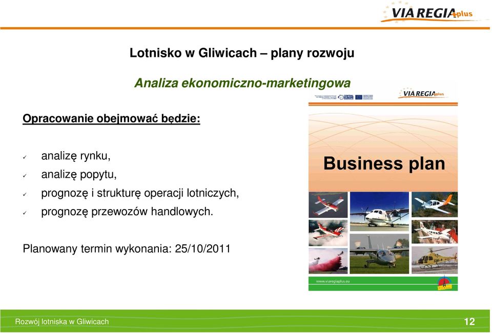 prognozę i strukturę operacji lotniczych, prognozę przewozów