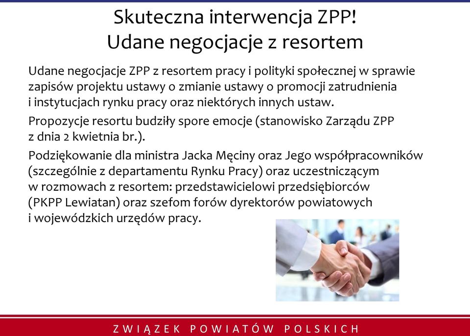 zatrudnienia i instytucjach rynku pracy oraz niektórych innych ustaw.