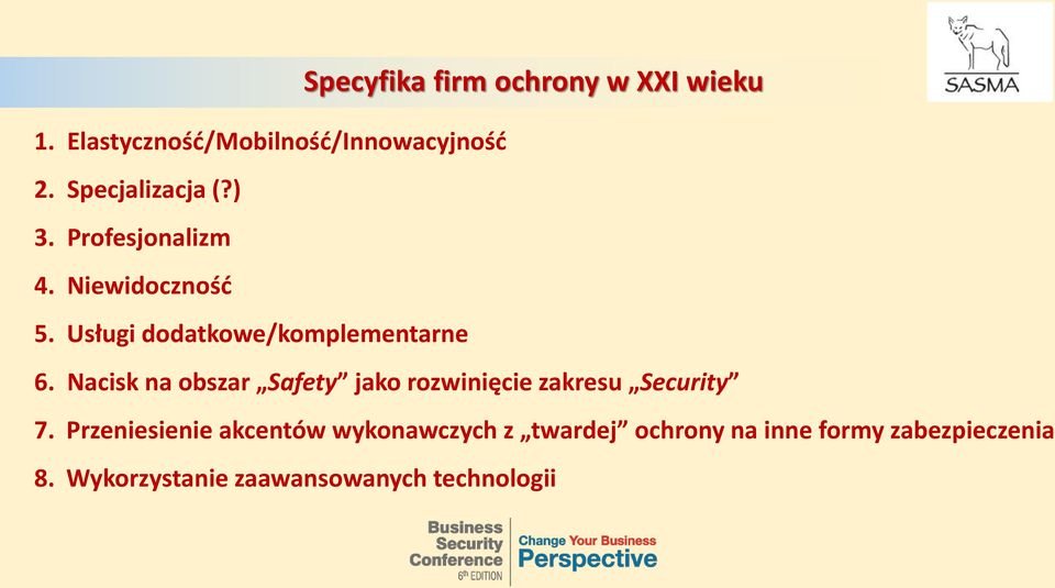 Usługi dodatkowe/komplementarne 6.