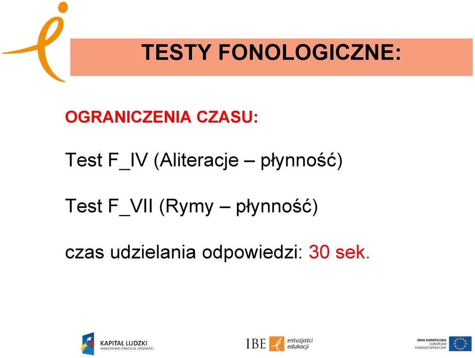 płynność) Test F_VII (Rymy