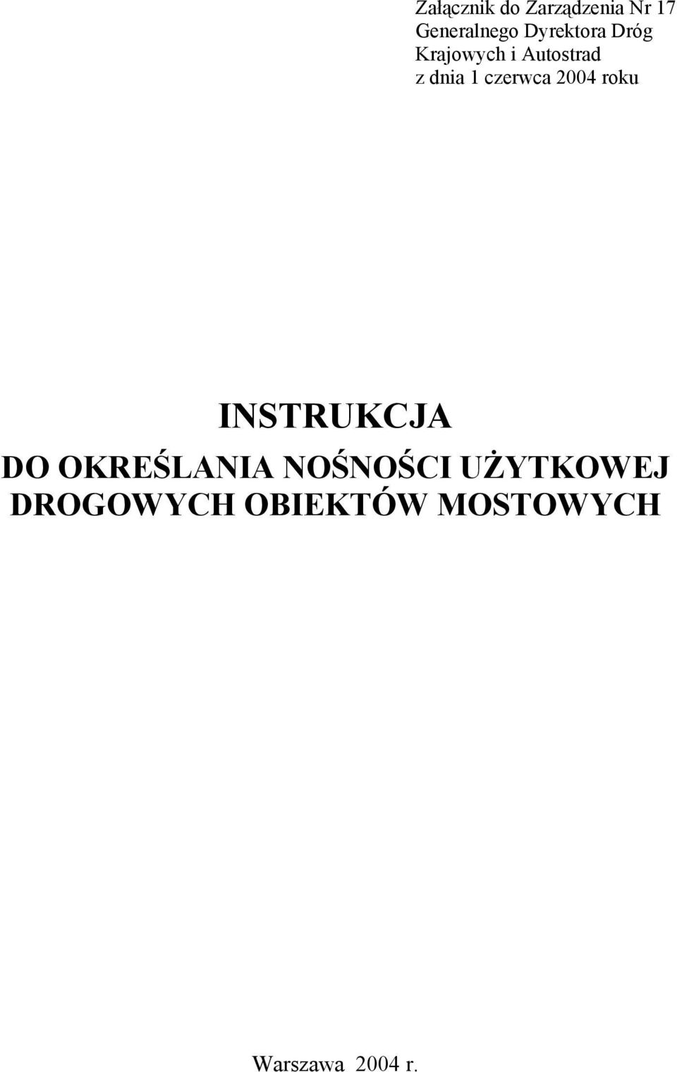 czerwca 2004 roku INSTRUKCJA DO OKREŚLANIA