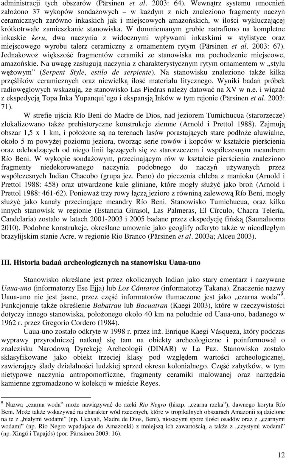 zamieszkanie stanowiska.