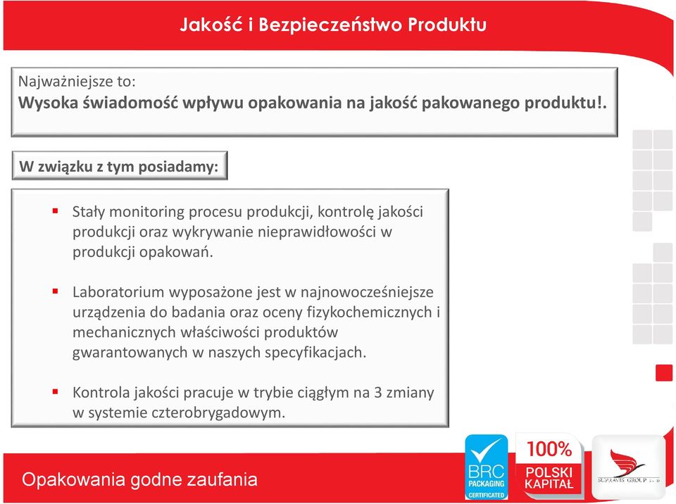 produkcji opakowań.
