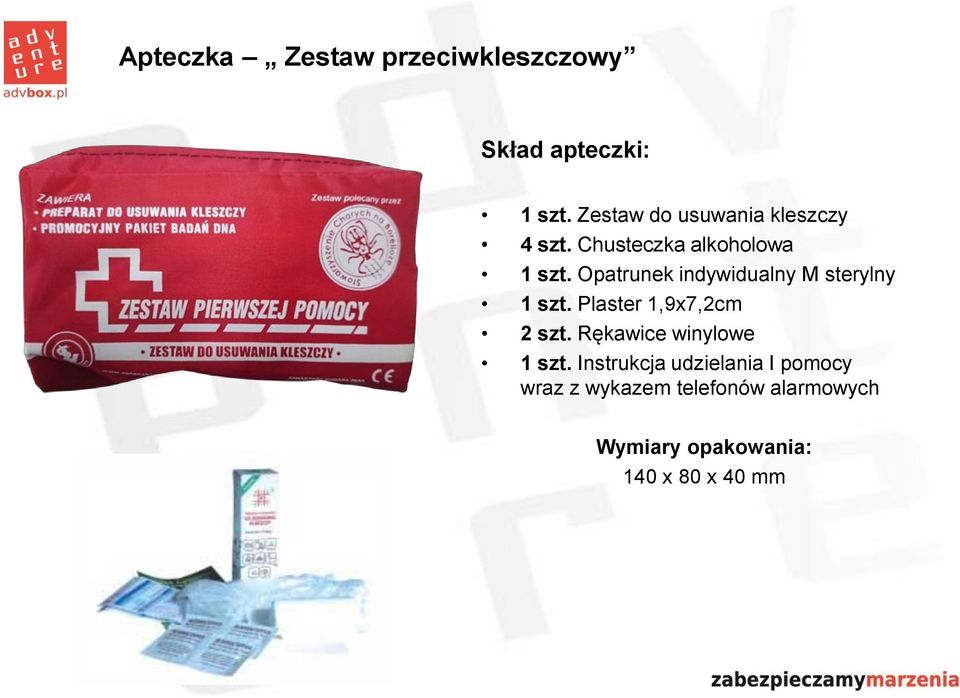 Opatrunek indywidualny M sterylny 1 szt. Plaster 1,9x7,2cm 2 szt.