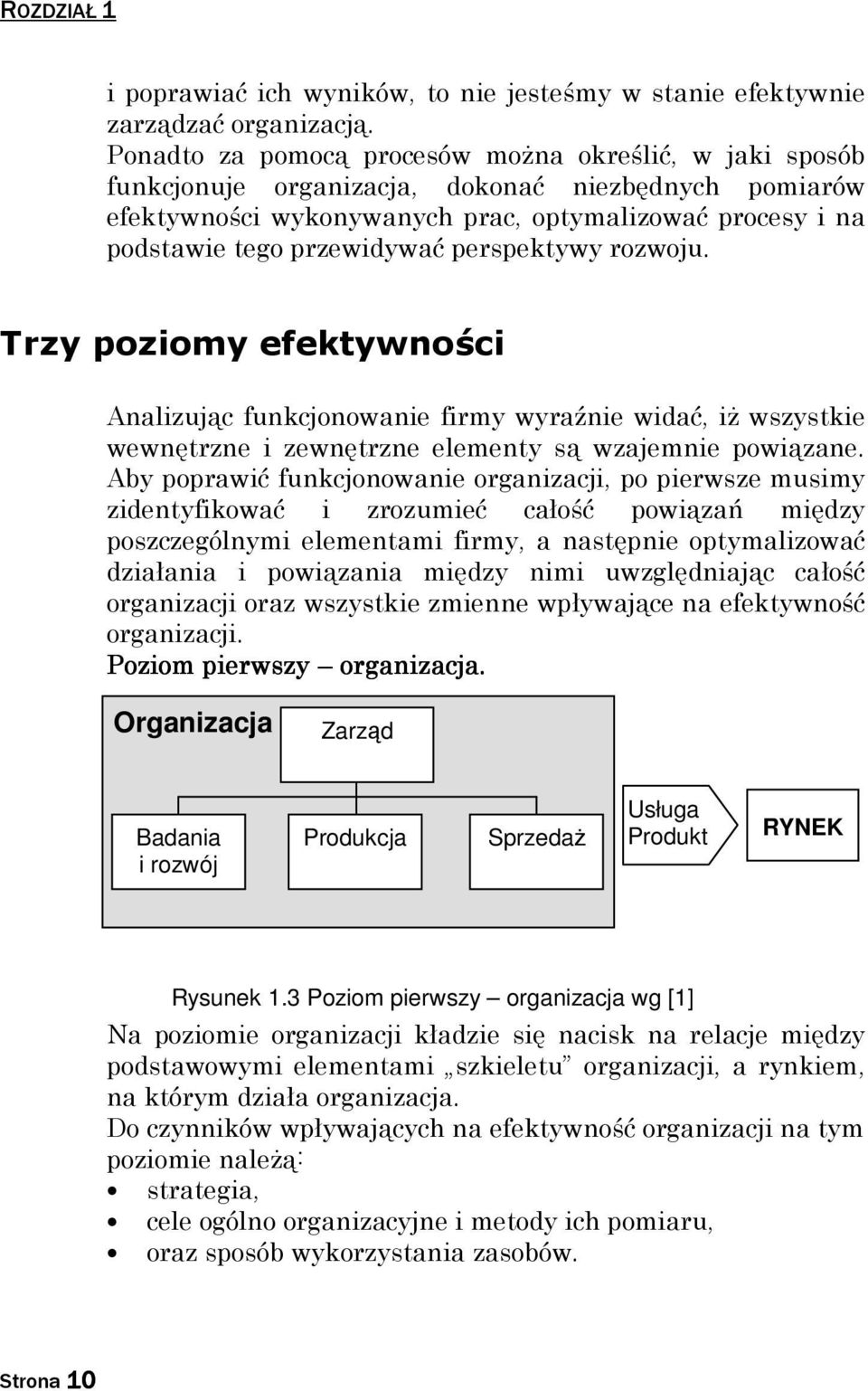 perspektywy rozwoju. Trzy poziomy efektywności Analizując funkcjonowanie firmy wyraźnie widać, iŝ wszystkie wewnętrzne i zewnętrzne elementy są wzajemnie powiązane.