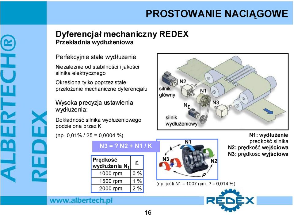 NACIĄGOWE Dokładność silnika wydłużeniowego podzielona przez K (np. 0,01% / 25 = 0,0004 %) N3 =?