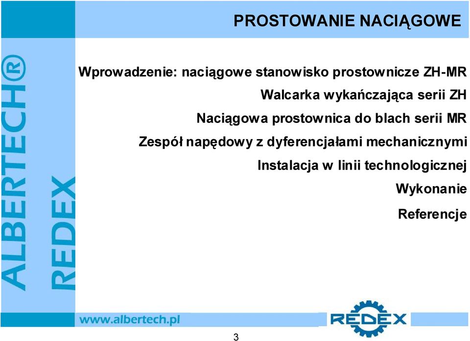 blach serii MR Zespół napędowy z dyferencjałami