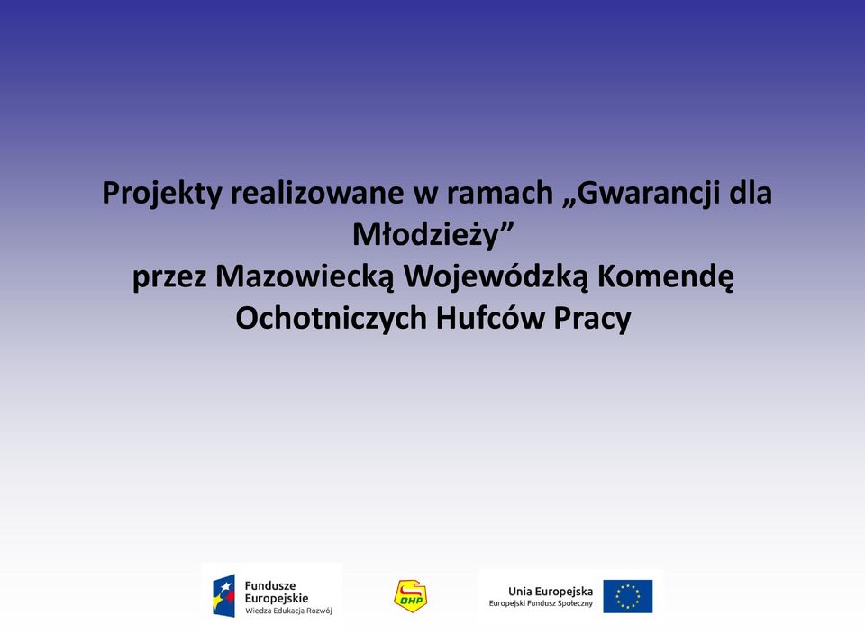 Młodzieży przez Mazowiecką