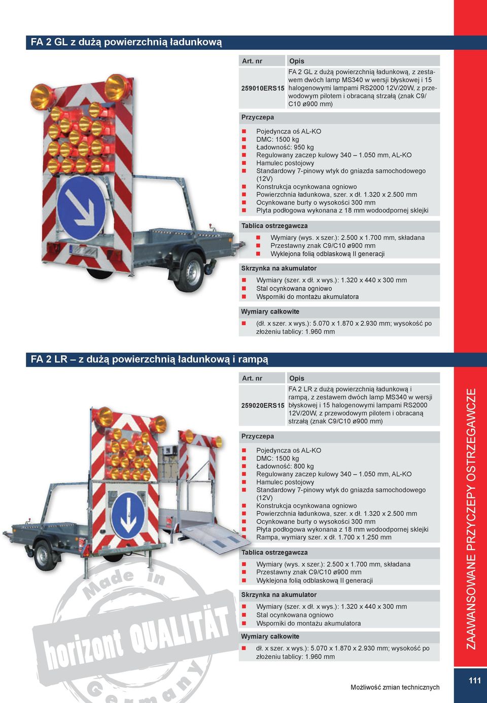 ): 1.320 x 440 x 300 mm (dł. x szer. x wys.): 5.070 x 1.870 x 2.930 mm; wysokość po złożeniu tablicy: 1.