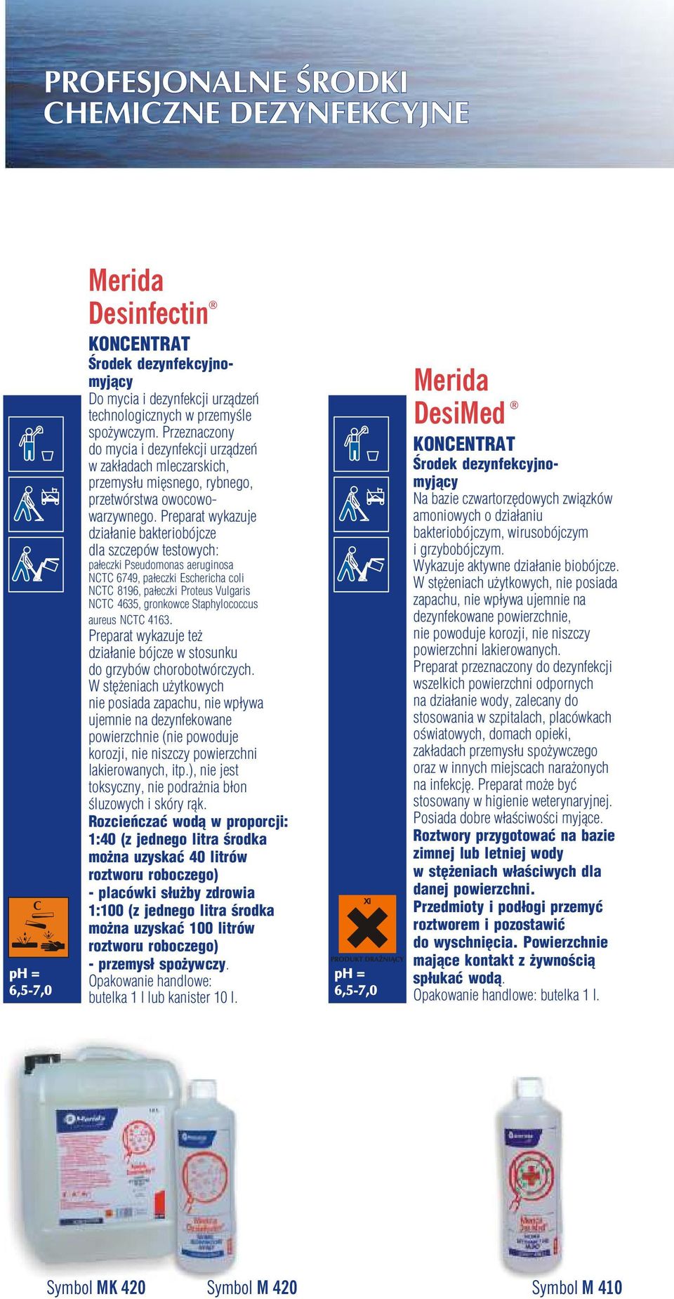 Preparat wykazuje działanie bakteriobójcze dla szczepów testowych: pałeczki Pseudomonas aeruginosa NCTC 6749, pałeczki Eschericha coli NCTC 8196, pałeczki Proteus Vulgaris NCTC 4635, gronkowce