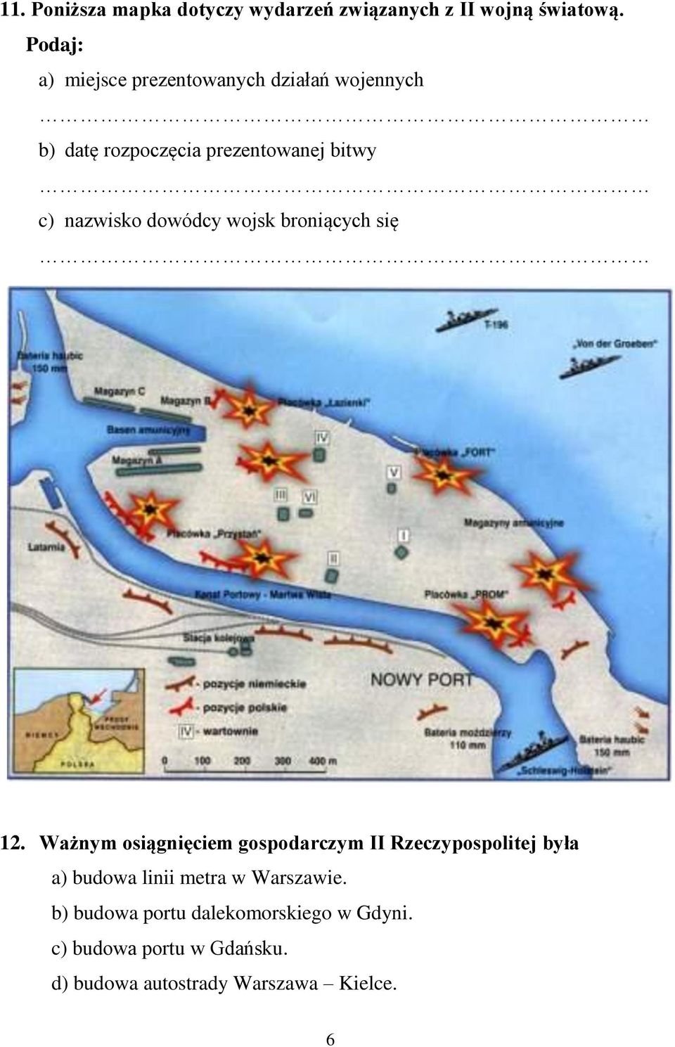 nazwisko dowódcy wojsk broniących się 12.