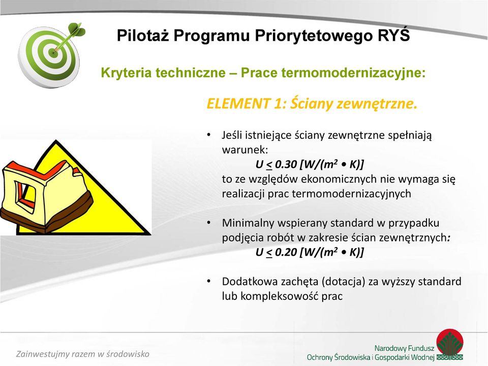 30 [W/(m 2 K)] to ze względów ekonomicznych nie wymaga się realizacji prac termomodernizacyjnych
