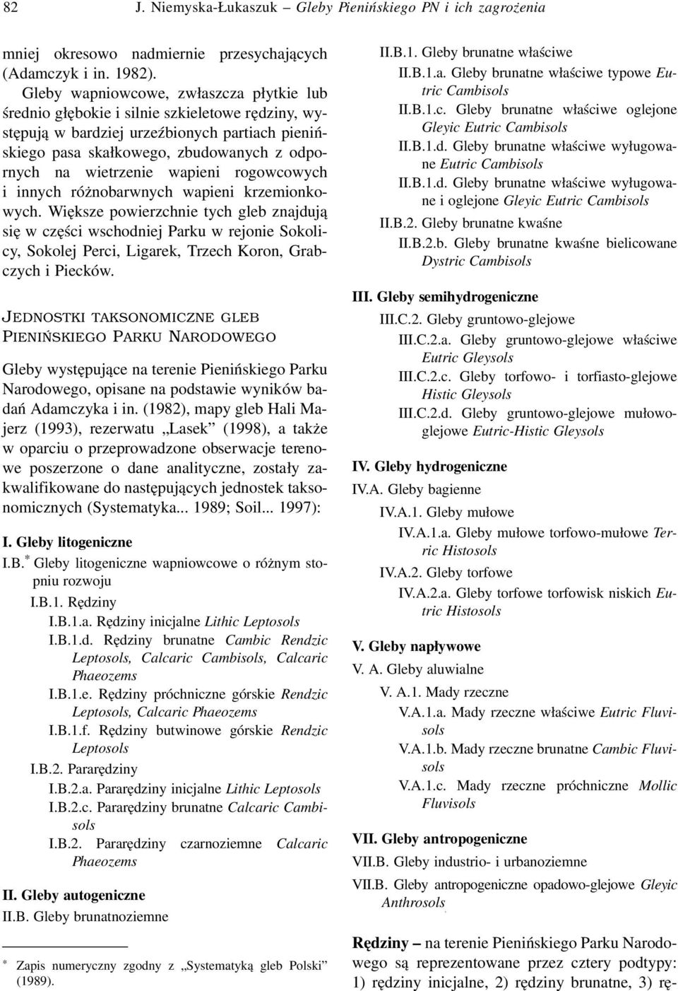 wapieni rogowcowych i innych różnobarwnych wapieni krzemionkowych.