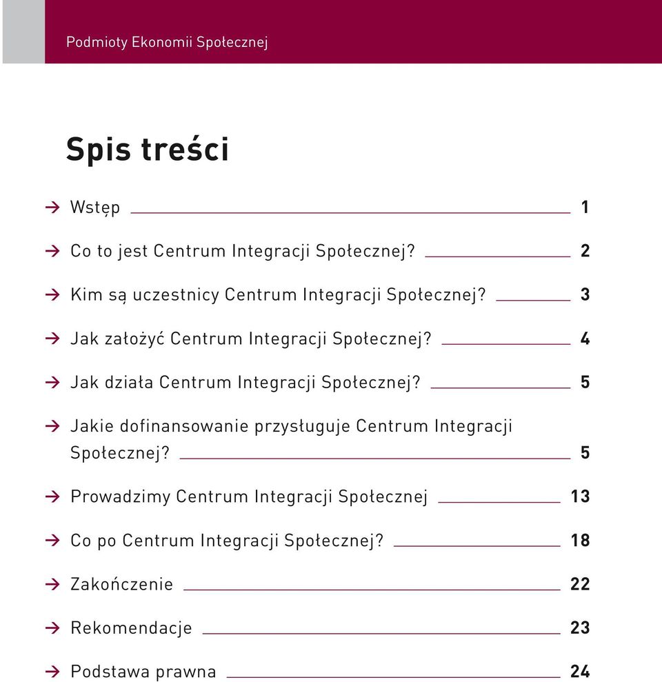 4 > > Jak działa Centrum Integracji Społecznej? 5 >> Jakie dofinansowanie przysługuje Centrum Integracji Społecznej?