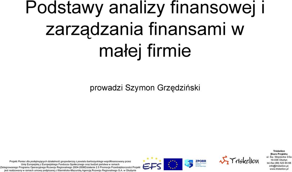 zarządzania finansami w
