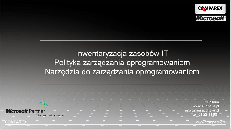 zarządzania oprogramowaniem Auditoria www.