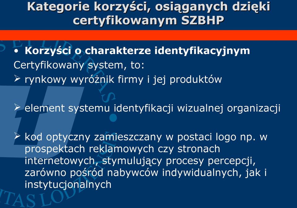 wizualnej organizacji kod optyczny zamieszczany w postaci logo np.