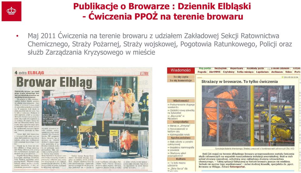 Sekcji Ratownictwa Chemicznego, Straży Pożarnej, Straży wojskowej,