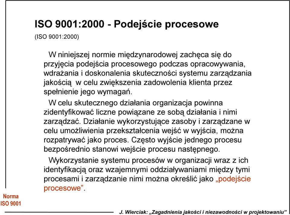 W celu skutecznego działania organizacja powinna zidentyfikować liczne powiązane ze sobą działania i nimi zarządzać.